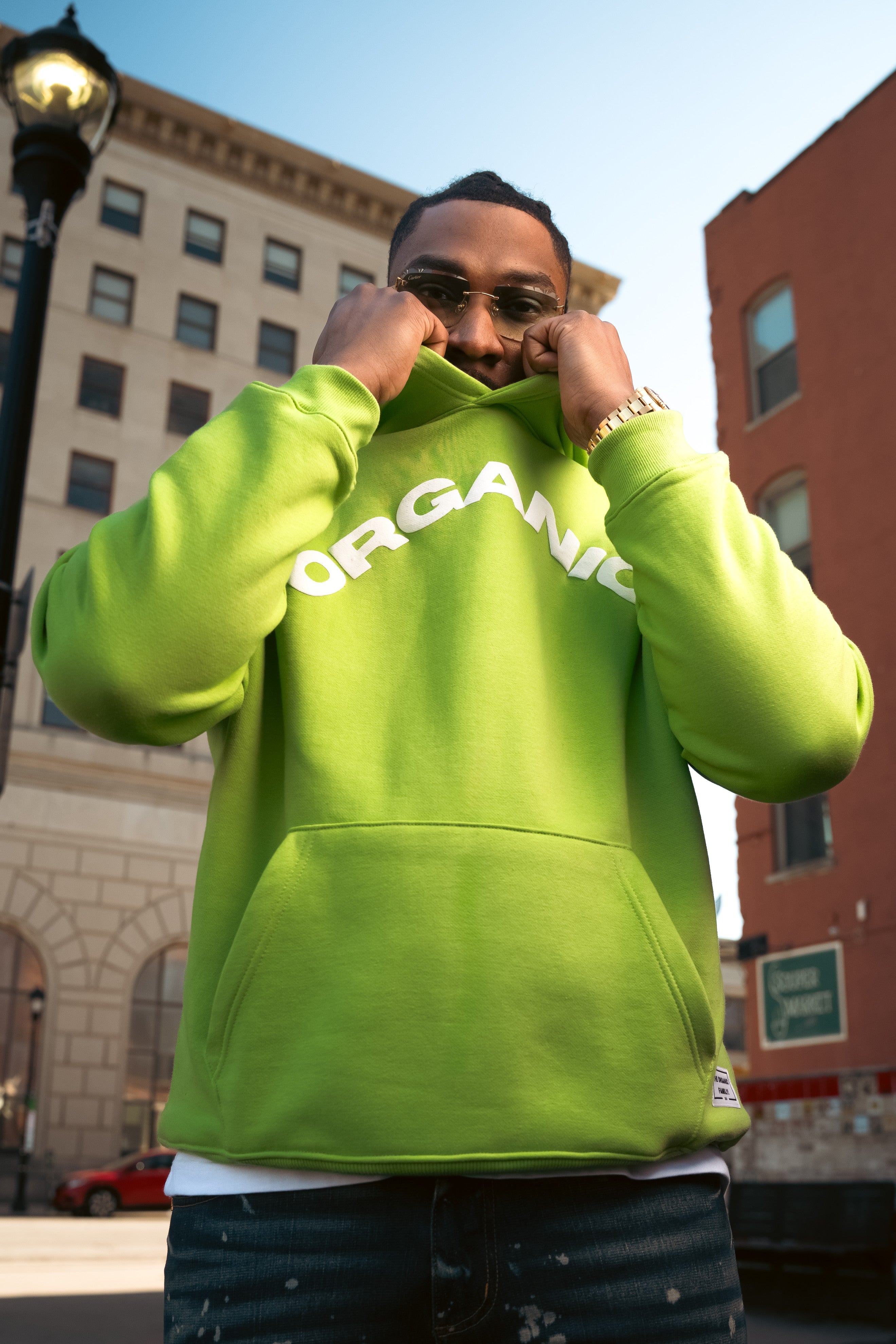 THE ORGANIC  CLASSIC HOODIE GREEN