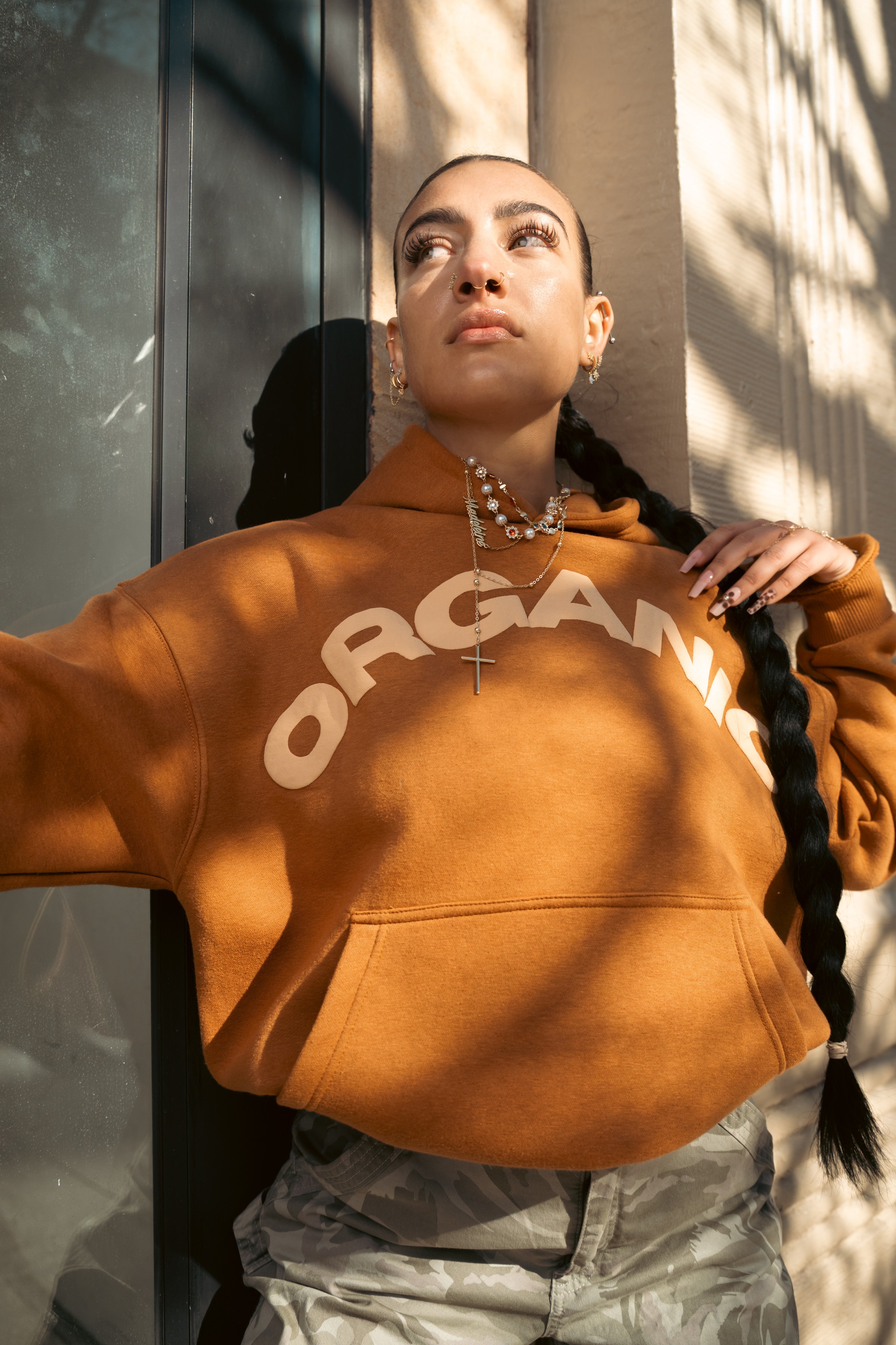 THE ORGANIC CLASSIC HOODIE BROWN